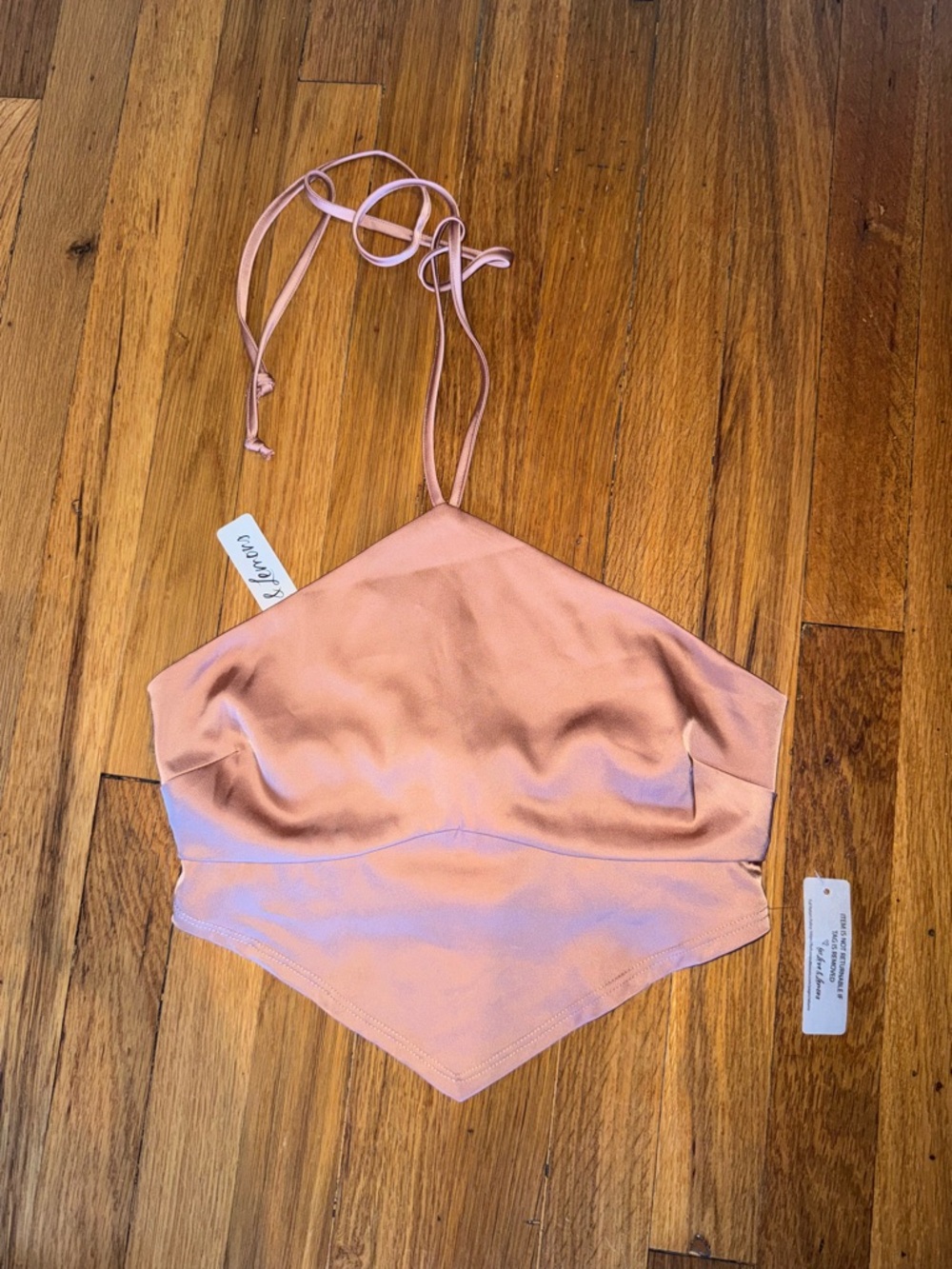 For love and lemons brown halter top